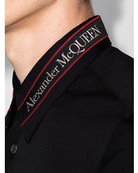 Chemise à manches longues noire Alexander McQueen