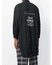 Chemise à manches longues noire Yohji Yamamoto