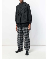 Chemise à manches longues noire Yohji Yamamoto