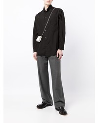 Chemise à manches longues noire Yohji Yamamoto