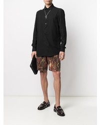 Chemise à manches longues noire Etro