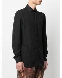 Chemise à manches longues noire Etro