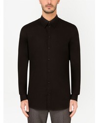 Chemise à manches longues noire Dolce & Gabbana