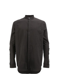 Chemise à manches longues noire Masnada