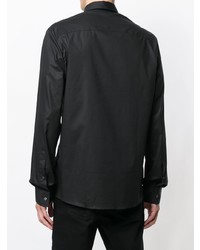 Chemise à manches longues noire Les Hommes Urban