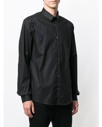 Chemise à manches longues noire Les Hommes Urban