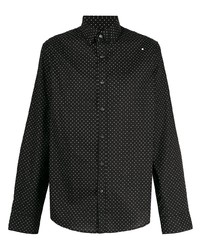 Chemise à manches longues noire Michael Kors