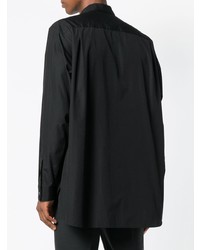 Chemise à manches longues noire Yohji Yamamoto