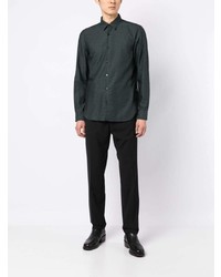 Chemise à manches longues noire BOSS