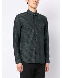 Chemise à manches longues noire BOSS