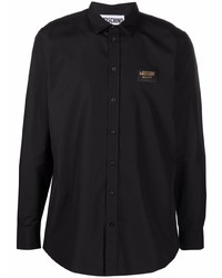 Chemise à manches longues noire Moschino