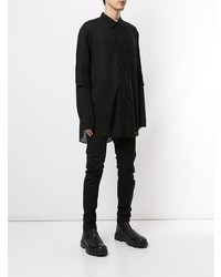 Chemise à manches longues noire Julius