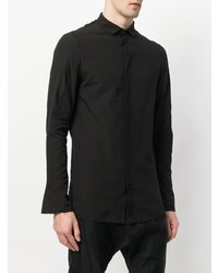 Chemise à manches longues noire Masnada