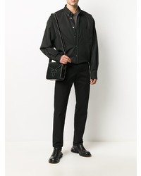 Chemise à manches longues noire Maison Margiela