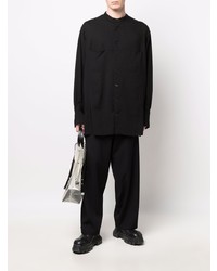 Chemise à manches longues noire Yohji Yamamoto