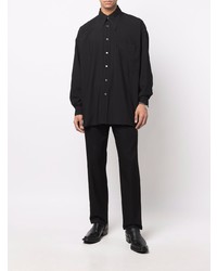 Chemise à manches longues noire Acne Studios