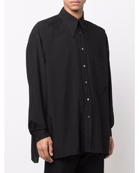 Chemise à manches longues noire Acne Studios