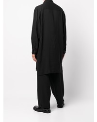 Chemise à manches longues noire Yohji Yamamoto