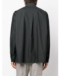 Chemise à manches longues noire Sacai