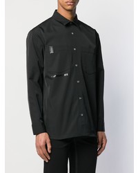 Chemise à manches longues noire Wwwm