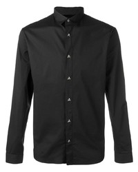 Chemise à manches longues noire Philipp Plein