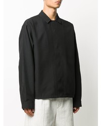 Chemise à manches longues noire Oamc