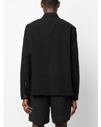 Chemise à manches longues noire COMMAS