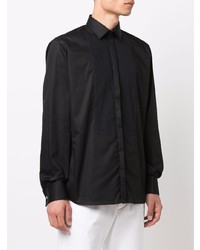 Chemise à manches longues noire Karl Lagerfeld