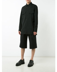 Chemise à manches longues noire Yohji Yamamoto