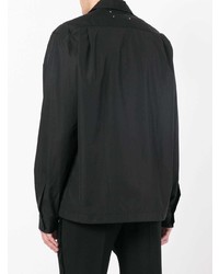 Chemise à manches longues noire Maison Margiela