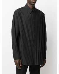 Chemise à manches longues noire Valentino