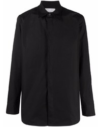 Chemise à manches longues noire Jil Sander