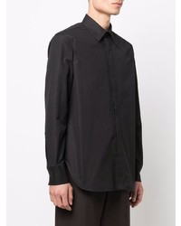 Chemise à manches longues noire Jil Sander