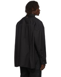 Chemise à manches longues noire Wooyoungmi