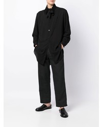 Chemise à manches longues noire Yohji Yamamoto