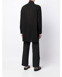 Chemise à manches longues noire Yohji Yamamoto