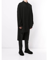 Chemise à manches longues noire Yohji Yamamoto