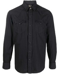 Chemise à manches longues noire Ralph Lauren RRL