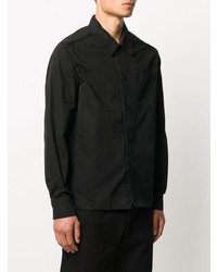 Chemise à manches longues noire Raeburn