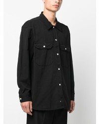 Chemise à manches longues noire mfpen