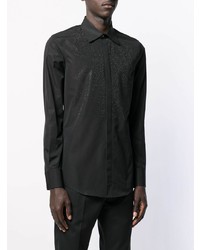 Chemise à manches longues noire DSQUARED2