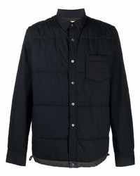 Chemise à manches longues noire Sacai