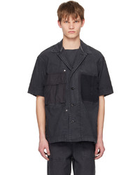 Chemise à manches longues noire Sacai