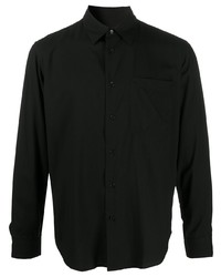 Chemise à manches longues noire Sandro Paris