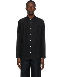 Chemise à manches longues noire Sean Suen