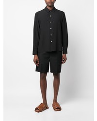 Chemise à manches longues noire Séfr