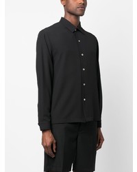 Chemise à manches longues noire Séfr