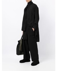 Chemise à manches longues noire Yohji Yamamoto