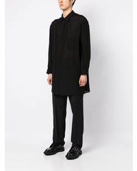 Chemise à manches longues noire Yohji Yamamoto