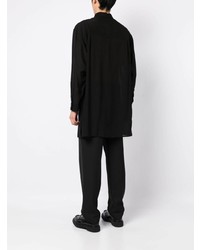 Chemise à manches longues noire Yohji Yamamoto